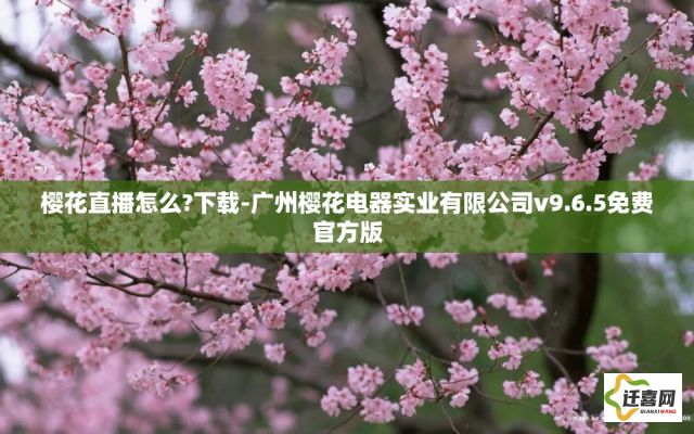 樱花直播怎么?下载-广州樱花电器实业有限公司v9.6.5免费官方版